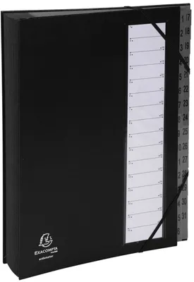 Produktbild von EXACOMPTA Ordnungsmappe Ordonator 32 Fächer bedruckt 1-32 schwarz