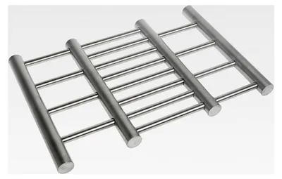 Produktbild von Ausziehbarer Topfuntersetzer aus Edelstahl, für Töpfe, Pfannen und Auflaufformen, von 20 bis 38 cm x L 22,5 cm