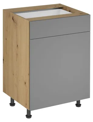 Produktbild von Unterschrank D60S1 P/L – Velora – Beige – Push-to-Open Mechanismus