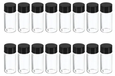 16er-Pack 5 ml Glas-Aufbewahrungsflaschen mit Schraubdeckel