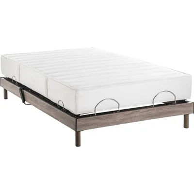 Produktbild von DEKO DREAM Rollmatratze + elektrisches Entspannungsbettuntergestell-Set ERGO 6 Physiomax - 140x200 cm - Taschenfederkernmatratze