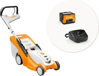 Image de Tondeuse à gazon sans fil STIHL RMA 239 C 36 V, avec batterie AK 20 (4 Ah) et chargeur AL 101