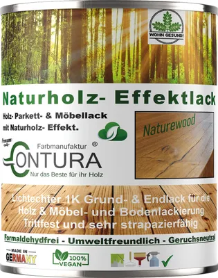 Produktbild von Parkettlack Möbellack Holzlack Naturholzeffekt Lack Matt Naturholz Effektlack - 750ml