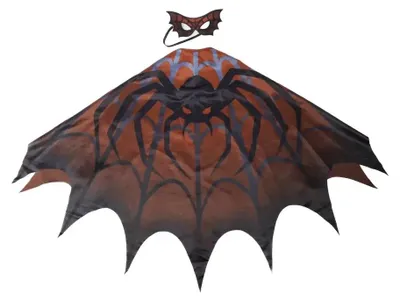 Produktbild von Kinder Superhelden Cape Spinne mit Maske, Größe 104/116