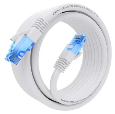 Image de Câble réseau RJ45 AWG26 CCA Câble réseau UTP Aisens A135-0823 Cat.6/ 4m/ Blanc