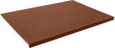 Produktbild von Schreibtischunterlage mit Kantenschutz cm 70x50 Leder Orange Braun - Handwerkliche Nähte - Hergestellt in Italien