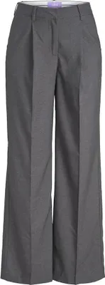 Image de Jack & Jones Ellis Wide Jjxx Pantalon taille haute Gris M Femme Gris M