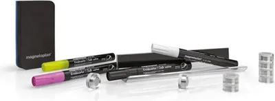 Immagine prodotto di magnetoplan Glas-Magnettafel Zubehör-Set 14 Teile
