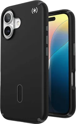 Produktbild von Speck 150688-3205, Cover, Apple, iPhone 16, 15,5 cm (6.1"), Schwarz