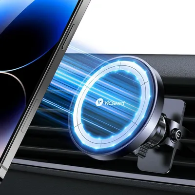 Produktbild von Handyhalterung Auto Magnet Lüftung für Magsafe Autohalterung Starker Magnet KFZ Halterung Kompatibel für iPhone Samsung Schwarz
