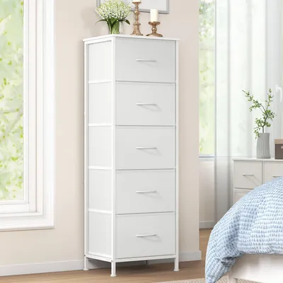Produktbild von SONGMICS Kommode, Schrank, 5 Stoffschubladen, Aufbewahrungsschrank, Stahl