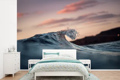 Produktbild von MuchoWow® Fototapete für Wohnzimmer oder Schlafzimmer Wandtapete Vinyl Motivtapete Meer - Himmel - Golf - 420x280 cm - Zimmer für Kinder
