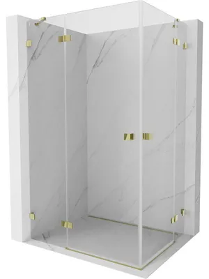 Obrázek produktu pro Mexen Lunar Duo sprchový kout otočný levý 90 x 70 cm, transparentní, zlatý - 834-090L-070P-50-00