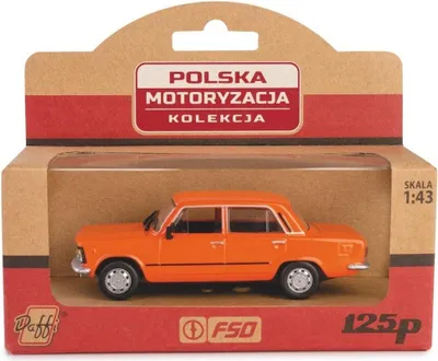 Produktbild von DAFFI PRL Modell Fiat 125P MR orange K-593 15934