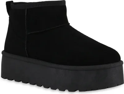 A black platform boot.
