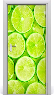 Produktbild von Tulup Türaufkleber 95x205 cm Dekorative Aufkleber Selbstklebend Wasserdichte Tapete Abnehmbar Schlafzimmer Wohnzimmer Wohnkultur - Limette