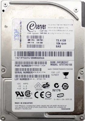 Obrázok produktu pre Pevný disk Seagate Savvio – 2,5 palca – interný – 73,40 GB – SAS (3 Gb/s) – 10 000 otáčok za minútu
