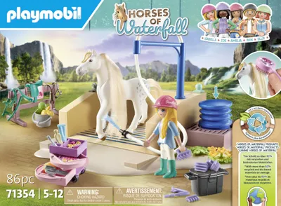 Immagine prodotto di PLAYMOBIL Cavalli della Cascata 71354 Isabella e Leonessa con area di lavaggio