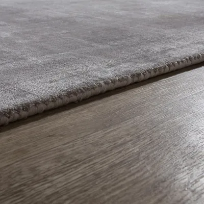 Produktbild von TT Home Wohnzimmer Teppich Viskose Kurzflor Unifarben Used Look Abstraktes Design Modern Größe 120x170 cm