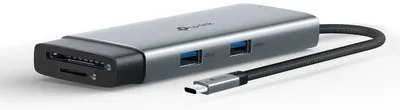 Produktbild von TP-Link UH7020C, USB 3.2 Gen 1 (3.1 Gen 1) Type-C, HDMI, USB 3.2 Gen 1 (3.1 Gen 1) Type-A, USB 3.2 Gen 1 (3.1 Gen 1) Type-C, MicroSD (TransFlash), SD, 5000 Mbit/s, CE, FCC, RoHS, HDMI, BSMI, 127 mm