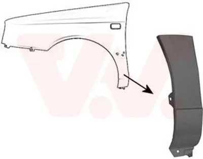 Produktbild von VAN WEZEL 5880155 Kotflügel Vorne Links Unten für VW GOLF III (1H1) GOLF III Variant (1H5) Vento (1H2) GOLF III Van (1H1)