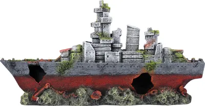 Zdjęcie produktu dla Dekoracja akwariowa EBI Pancernik 39x10x20cm, 59444504