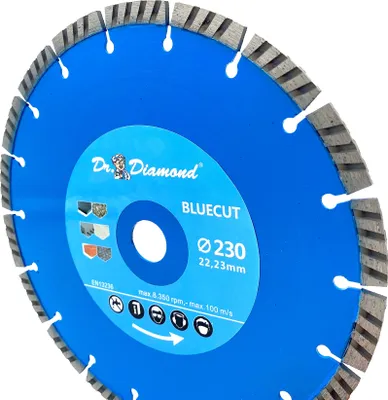Produktbild von Diamanttrennscheibe 230 mm BLUECUT Beton Granit - Diamant Trennscheibe 230mm