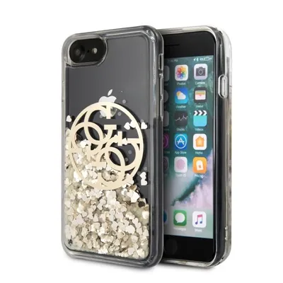 Produktbild von Guess fr iPhone 7 / 8 / SE 2020 Schutzhlle Handyhlle Hlle Case Circle Liquid Glitter