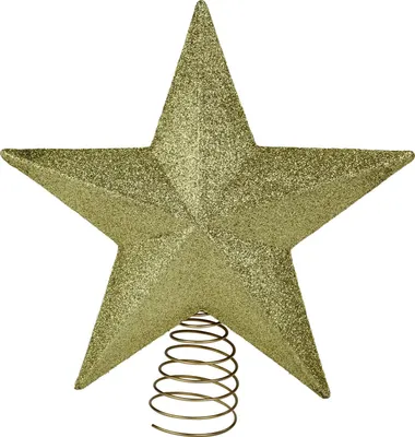 Produktbild von Weihnachtsbaum Stern-Spitzen gold