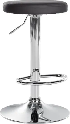 Produktbild von Barhocker HLO-CP290 Kunstleder chrom  schwarz