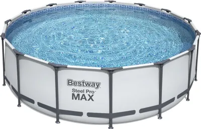 Immagine prodotto di BESTWAY 56438 - Bazén s konstrukcí 457 x 122m světle šedý + kartušová filtrace