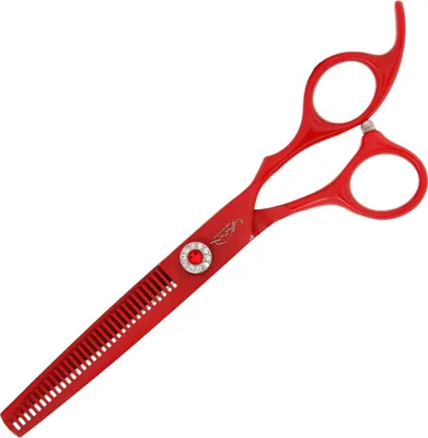 Zdjęcie produktu dla GEPARD Degażówki praworęczne groomerskie 6,5 offset fryzjerskie do strzyżenia włosów do salonu linia Superior