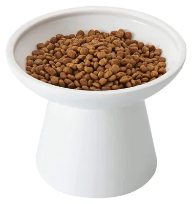 Produktbild von Erhöhte Keramische Futterschüssel für Katzen, 15,7 cm