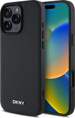Produktbild von Dkny PolyurethanLeather Metal Logo Magsafe Iphone 16 Pro Max Handyhülle    One Size