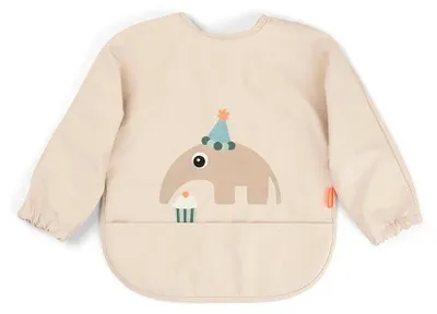 Produktbild von Done By Deer Festtags-lätzchen Mit Tasche Und Ärmeln Beige  Kinder Beige One Size