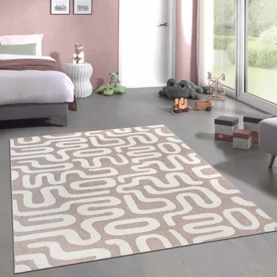 Produktbild von Kinderzimmerteppich im Linienmuster– weich & robust Größe - 80 x 150 cm