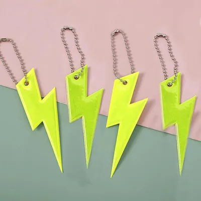 Productafbeelding van Reflectorhangers kinderen - Set van 10 - Sleutelhanger - Voor schooltas, rugzak en kinderwagen