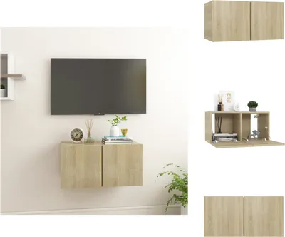 Produktbild von vidaXL TV-Hängeschrank Sonoma-Eiche 60x30x30 cm -  TV-Möbel