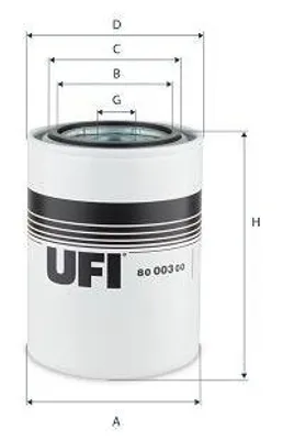 Produktbild von UFI 80.003.00 Automatikgetriebe Ölfilter Getriebeölfilter