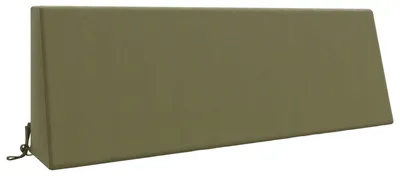 Image de Coussin lombaire SOEST, 100 % polyester, couleur vert olive, dimensions 120 x 20 x 40 cm
