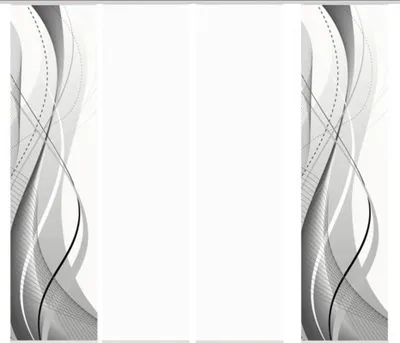 Produktbild von Schiebegardine 4er-Set Wuxi grau 60x245 cm