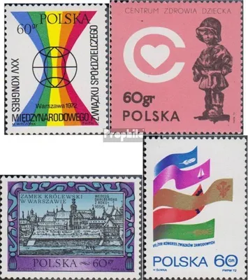 Produktbild von Briefmarken Polen 1972 Mi 2173,2201,2202,2203 (kompl.Ausg.) gestempelt Genossenschaftsverband