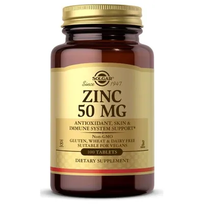 Produktbild von Zinkgluconat 50 mg 100 Tabletten Solgar