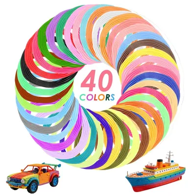 Obrázok produktu pre 3D pero – vlákna, 40 farieb, 5 metrov na farbu