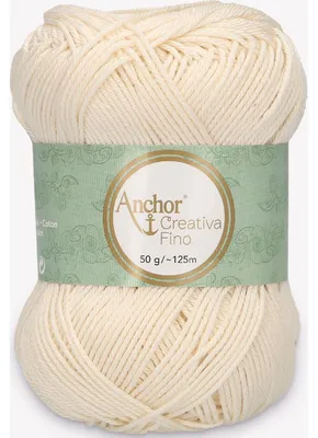 Produktbild von Anchor Creativa Fino – Baumwollgarn 100 % für Häkeln & Stricken (color 00926)