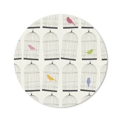 Produktbild von MuchoWow® Mauspad Mousepad Vogel - Käfig - Muster 40x40 cm - Mousepads - Maus Mat - Pad - Mausunterlage - Schreibtisch Accessoires