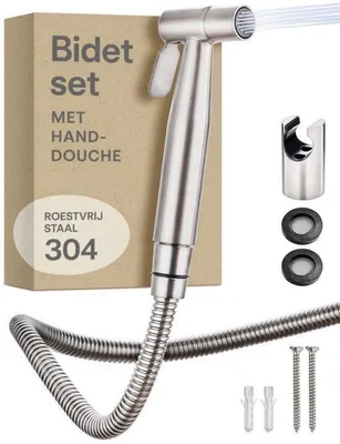 Obrázek produktu pro Sada pro bidet, ruční sprcha, nerezová ocel, hadice 120 cm – sprcha pro toaletu – intimní sprcha