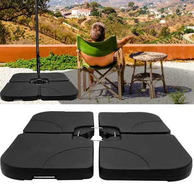 Produktbild von Hengda Schirmständer Sonnenschirmständer 4er Set 50x50CM Schirmständer Beschwerungsplatten