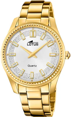 Obrázek produktu pro Dámské hodinky Lotus Classic Elegantní kožené náramkové hodinky zlaté UL18902/3