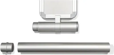 Produktbild von Aluminium-Topperrohr eloxiert Höhe 500x40mm silber